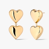 Kolczyki Double Heart Love Fever