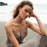 Kolczyki srebrne KOI