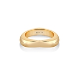 Pierścionek srebrny pozłacany w kształcie serca