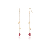 Kolczyki złote z różowymi turmalinami Saint Tropez