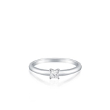 Pierścionek białe złoto z diamentem