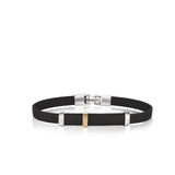 Bransoleta stal i złoto