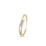 Pierścionek złoty z cyrkoniami