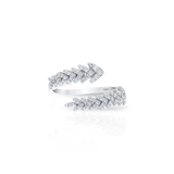 Pierścionek białe złoto z brylantami