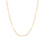 Naszyjnik złoty z elementem pancerki