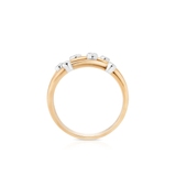 Pierścionek złoty z brylantami