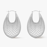 Kolczyki srebrne ażurowe