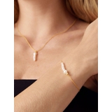 Bransoleta srebrna z perłami