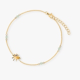 Bransoleta srebrna pozłacana