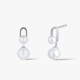 Kolczyki srebrne z perłami