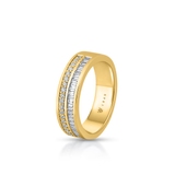 Pierścionek złoty z diamentami