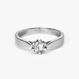 Pierścionek zaręczynowy złoty Romantyczny