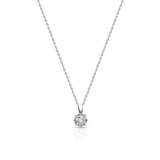 Naszyjnik białe złoto z diamentami