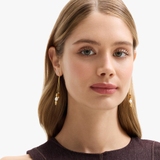 Kolczyki srebrne z bursztynami