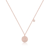 Naszyjnik pozłacany z cyrkoniami