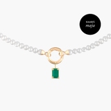 Wisiorek złoty z agatem