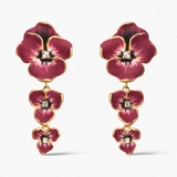 Kolczyki srebrne Kwiaty Nocy Bratki