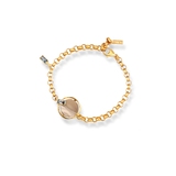 Bransoleta srebrna pozłacana Motyle