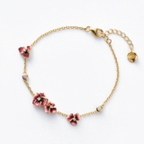 Bransoleta srebrna Kwiaty Nocy Bratki