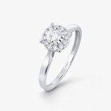 Pierścionek złoty z diamentami