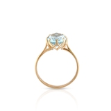 Pierścionek złoty z topazem