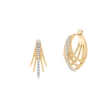 Kolczyki złote z diamentami