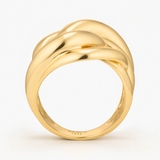 Pierścionek srebrny pozłacany