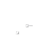 Kolczyki srebrne kwadraty