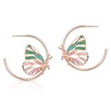 Kolczyki srebrne Preludium Butterfly