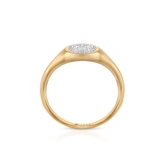 Pierścionek złoty z diamentami