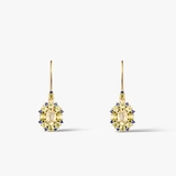 Kolczyki srebrne z oliwinami Szekspirowska