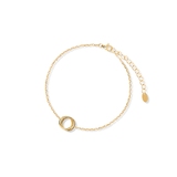 Bransoleta srebrna pozłacana z markasytami