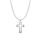 Wisiorek ze stali krzyżyk