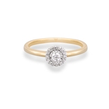 Pierścionek złoty z diamentami