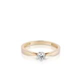 Pierścionek zaręczynowy złoty Romantyczny