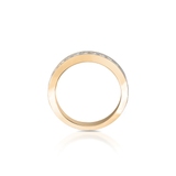 Pierścionek złoty z brylantami