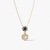 Wisiorek złoty Kwiaty Nocy Borówka