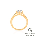 Pierścionek zaręczynowy złoty Doskonały