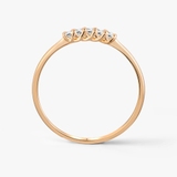 Pierścionek złoty z brylantami