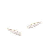 Kolczyki złote z perłami