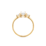 Pierścionek złoty z cyrkoniami