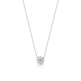 Naszyjnik białe złoto z diamentami