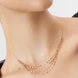 Naszyjnik złoty kaskadowy