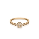 Pierścionek złoty z diamentami