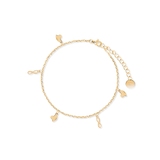 Bransoleta srebrna na nogę