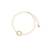 Bransoleta srebrna pozłacana