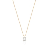 Wisiorek złoty z cyrkonią