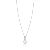 Naszyjnik białe złoto z brylantami