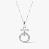 Wisiorek srebrny z cyrkoniami