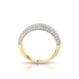 Pierścionek złoty z brylantami